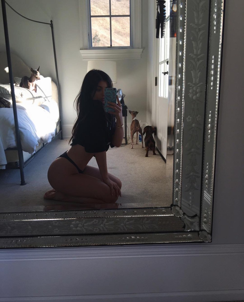 La rousse a pris une photo de son anal