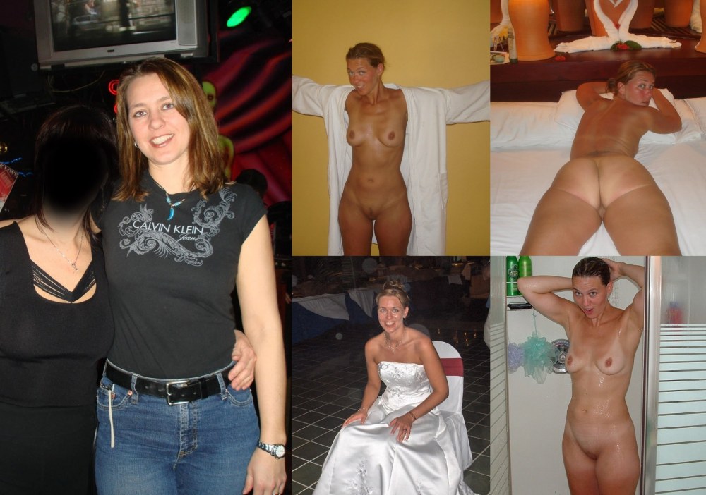Brunettes adultes nues et habillées