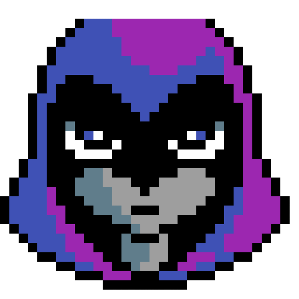 Fille anime pixel