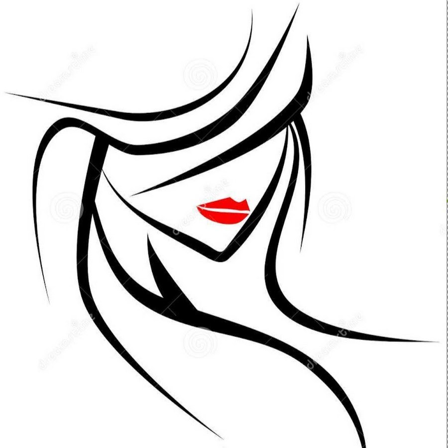 Fille dans un contour du chapeau