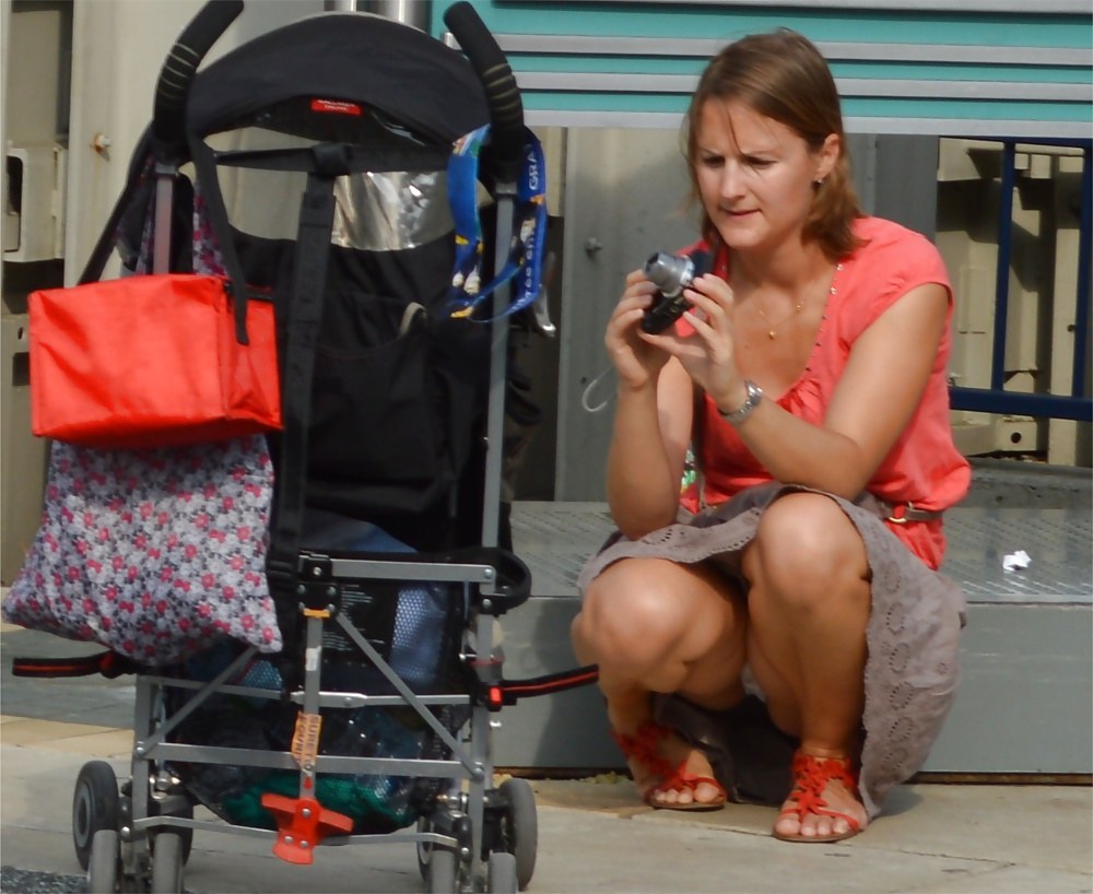 Tante s'est allumée dans la rue