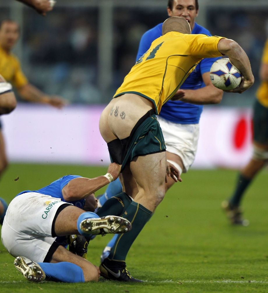Rugby Cunningham sans culotte