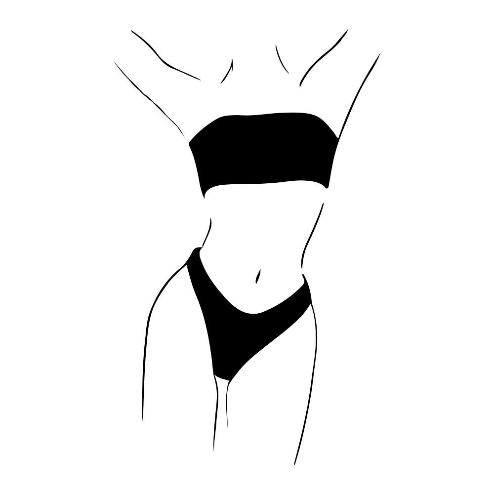 La figure dessinée de la fille