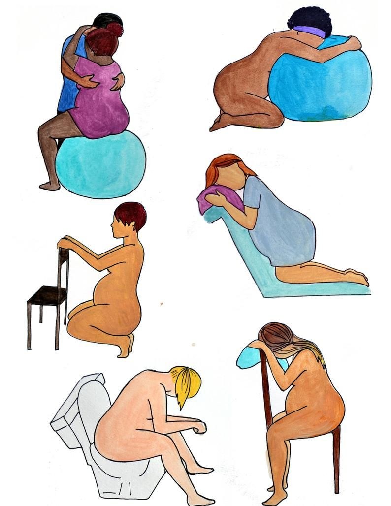 Filles enceintes sans visage