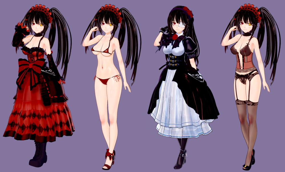 Kurumi Tokisaki en sous-vêtements