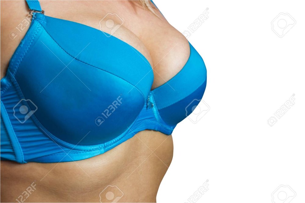 Torsk Girl dans un soutien-gorge bleu