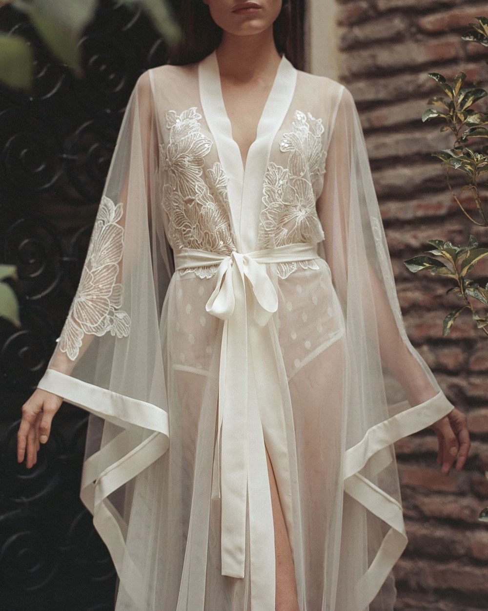 Robe femelle transparente