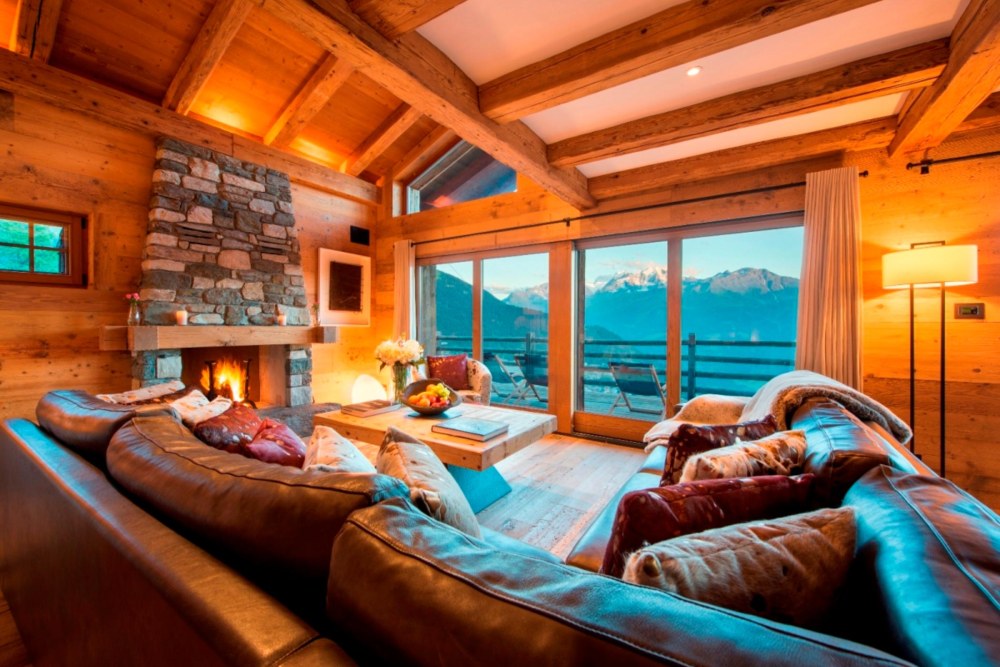 Chalet dans la cuisine des montagnes