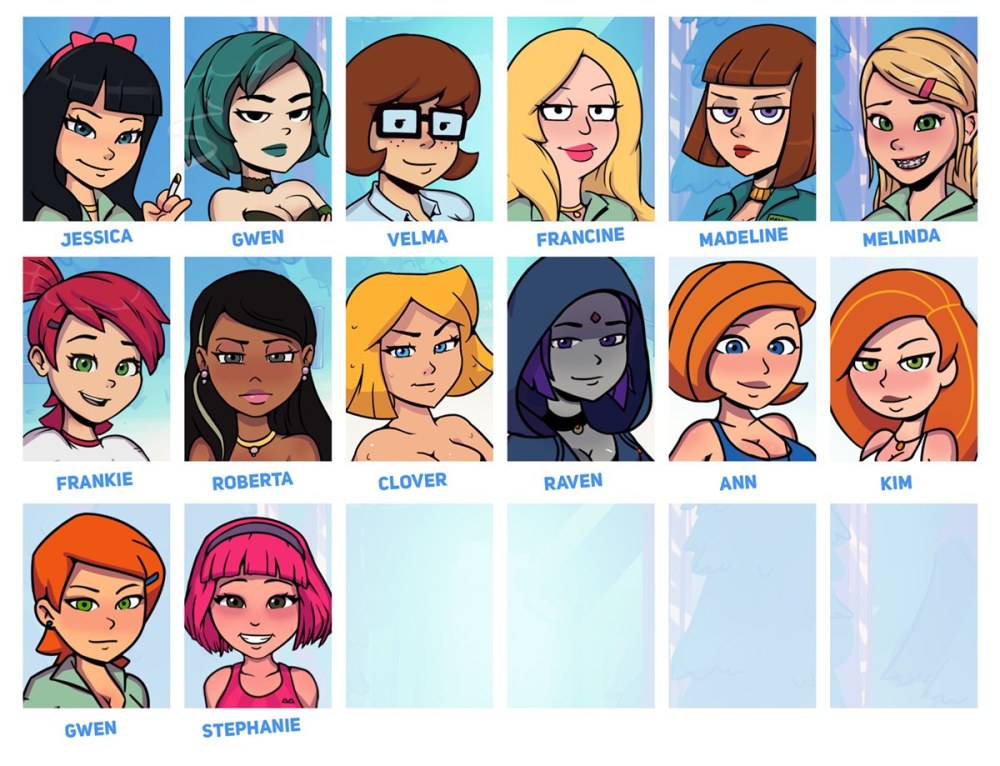 Game Camp Pinewood 2 personnages