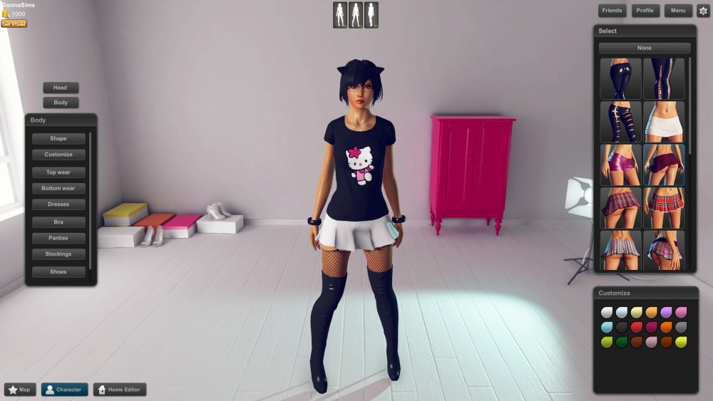 Simulateur réaliste d'une fille