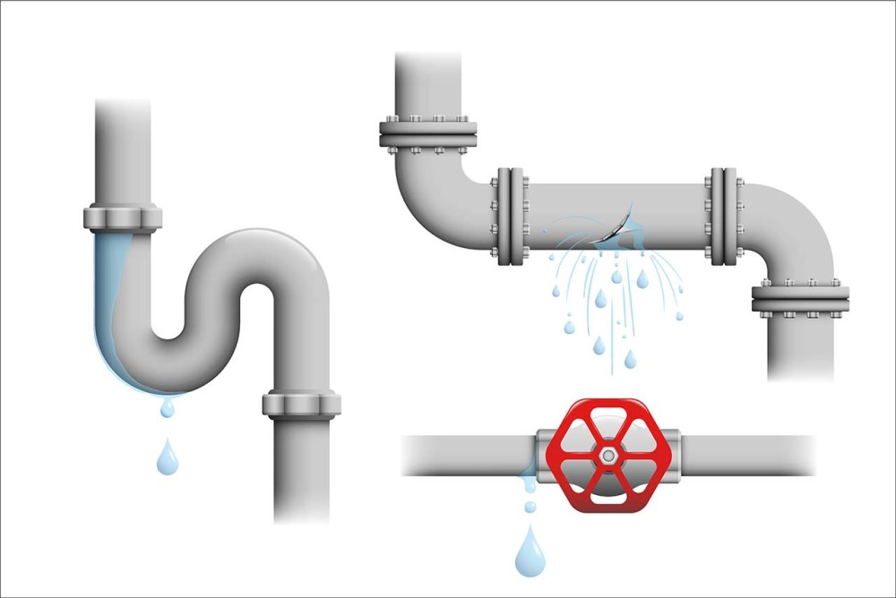 Tuyau avec dessin d'eau