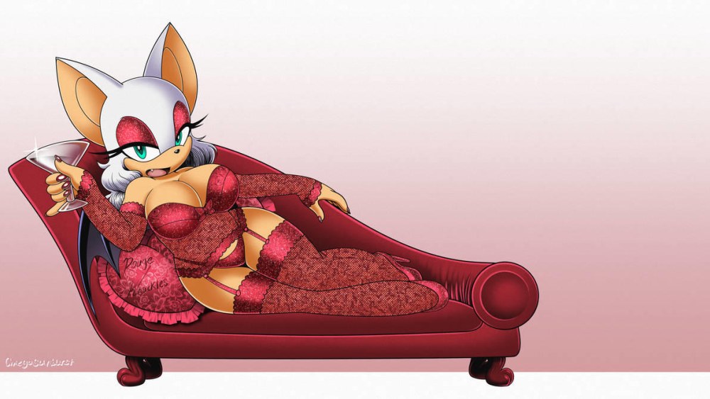 Rouge les gros seins de la chauve-souris