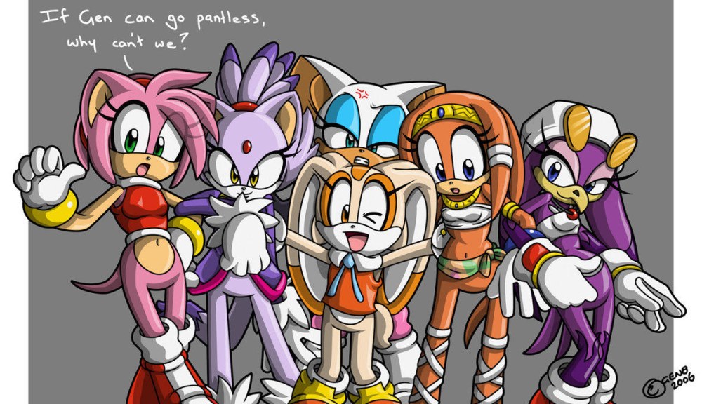 Amy et Crim de Sonic