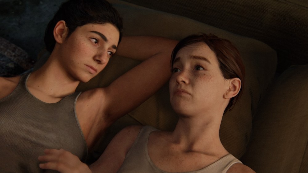 Le dernier d'entre nous Ellie et Dina Bed Scene