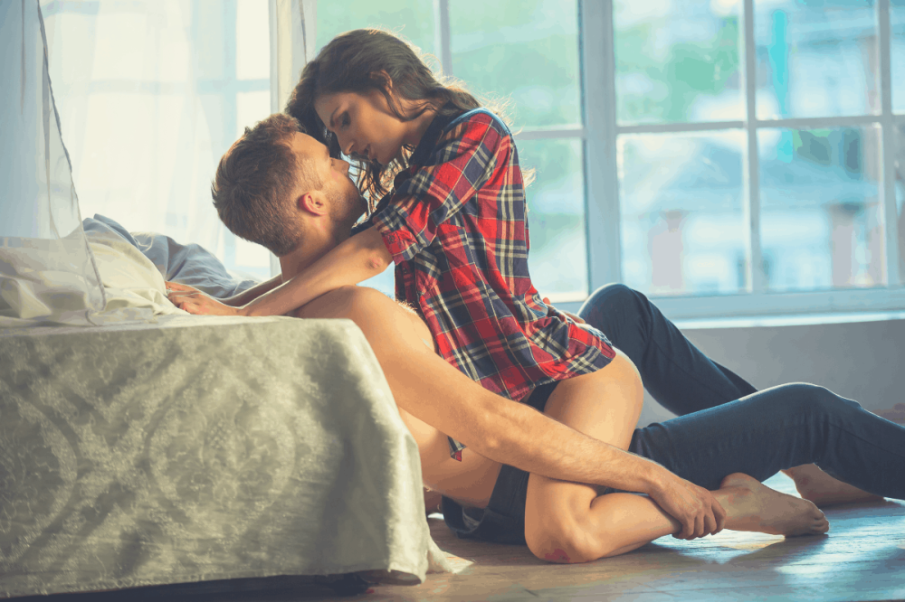 Femme sur le dessus