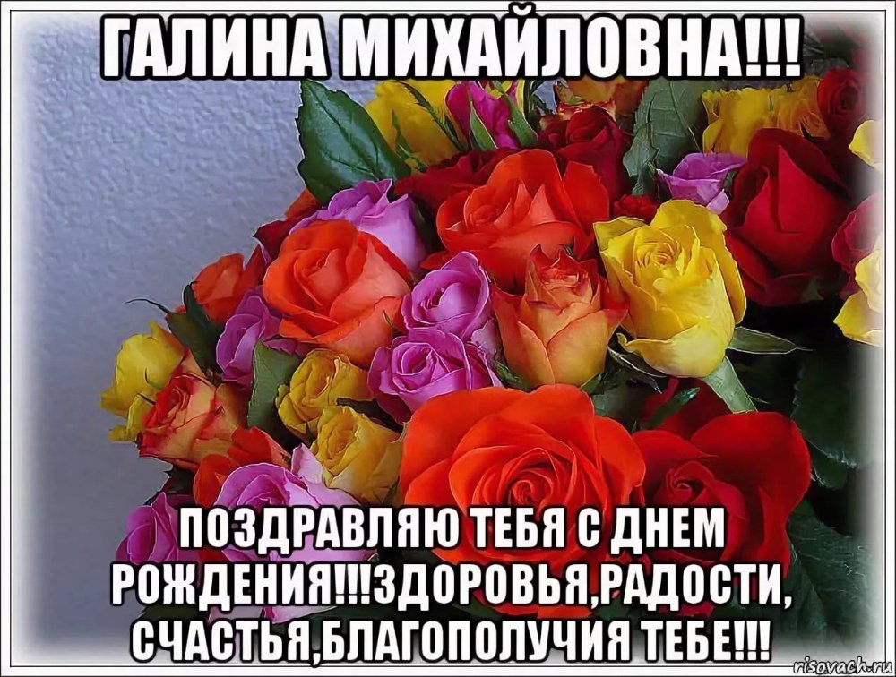 Galina mikhailovna joyeux anniversaire félicitations