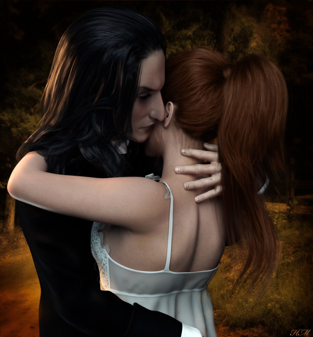 Ginny et Snape s'embrassent