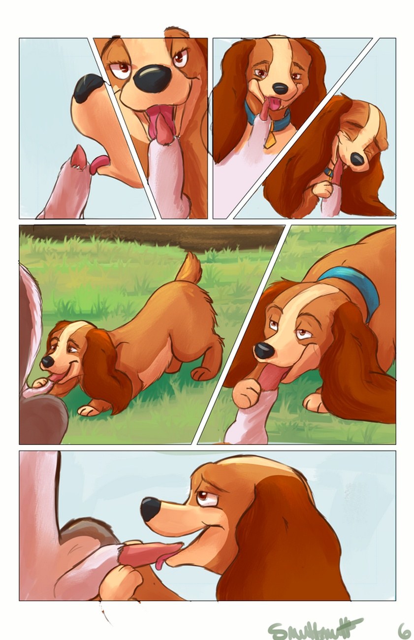 Dessin animé baise dame et clochard
