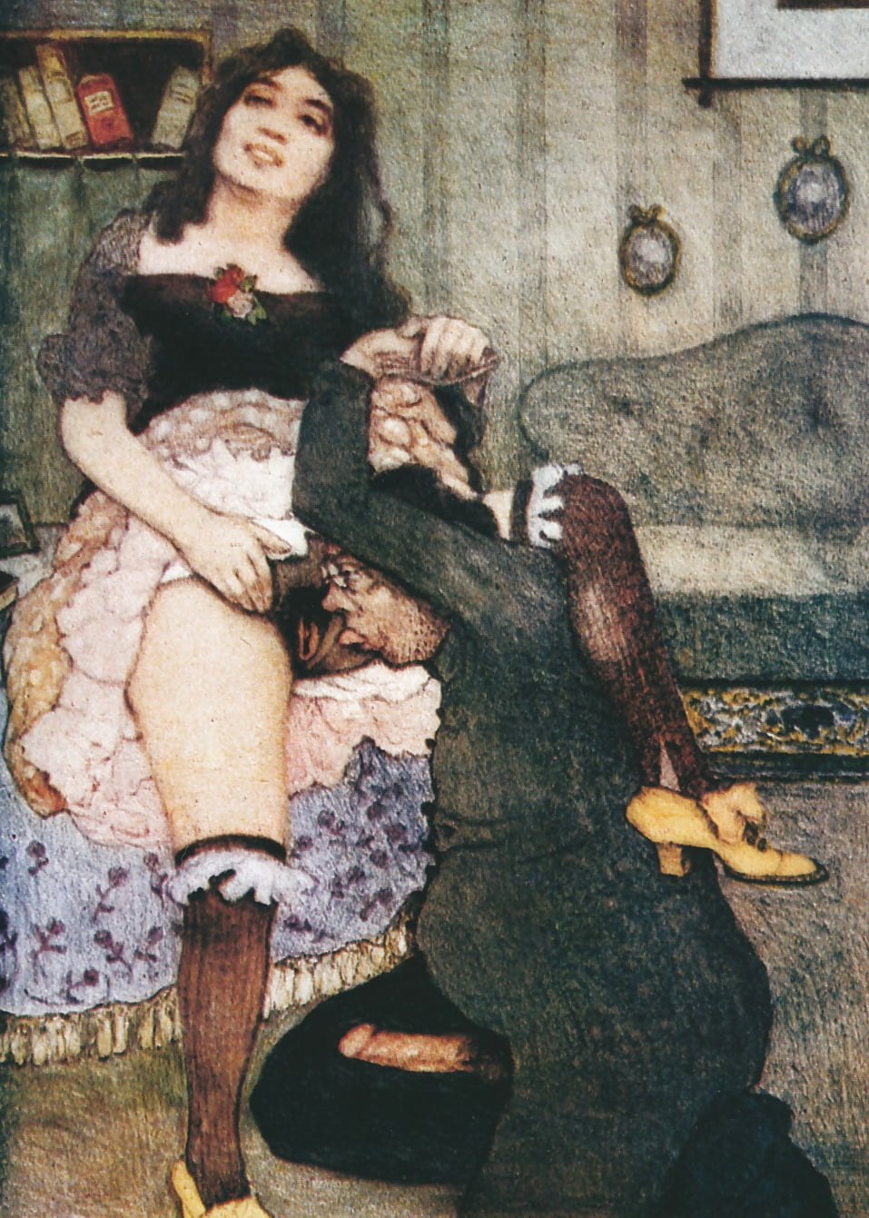 Illustrations érotiques pour Gamiani