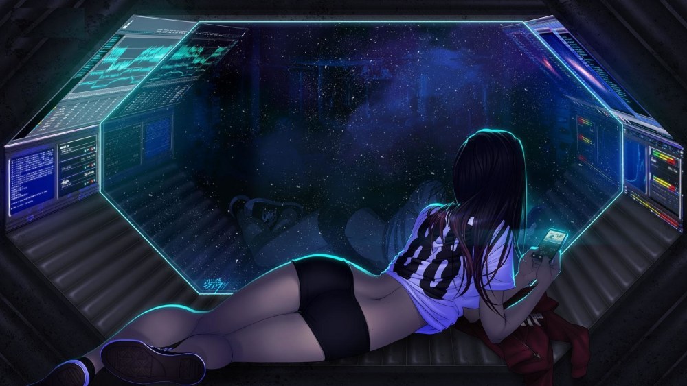 Fille de l'espace