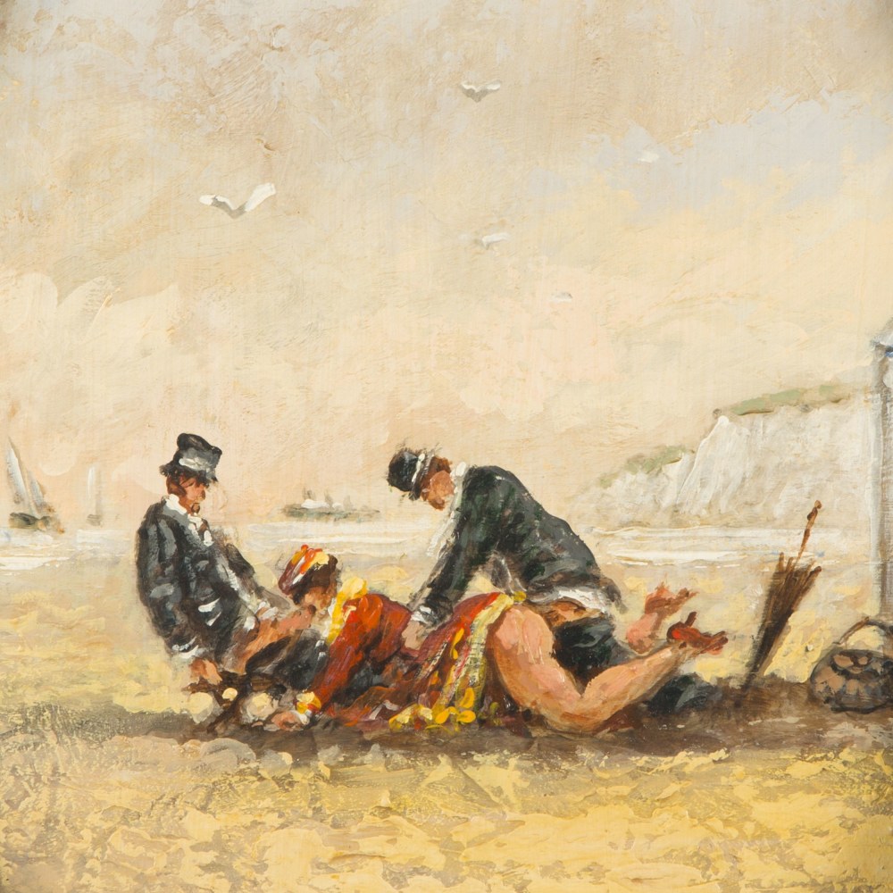 Paulette Bardy - Sur la plage (1900)