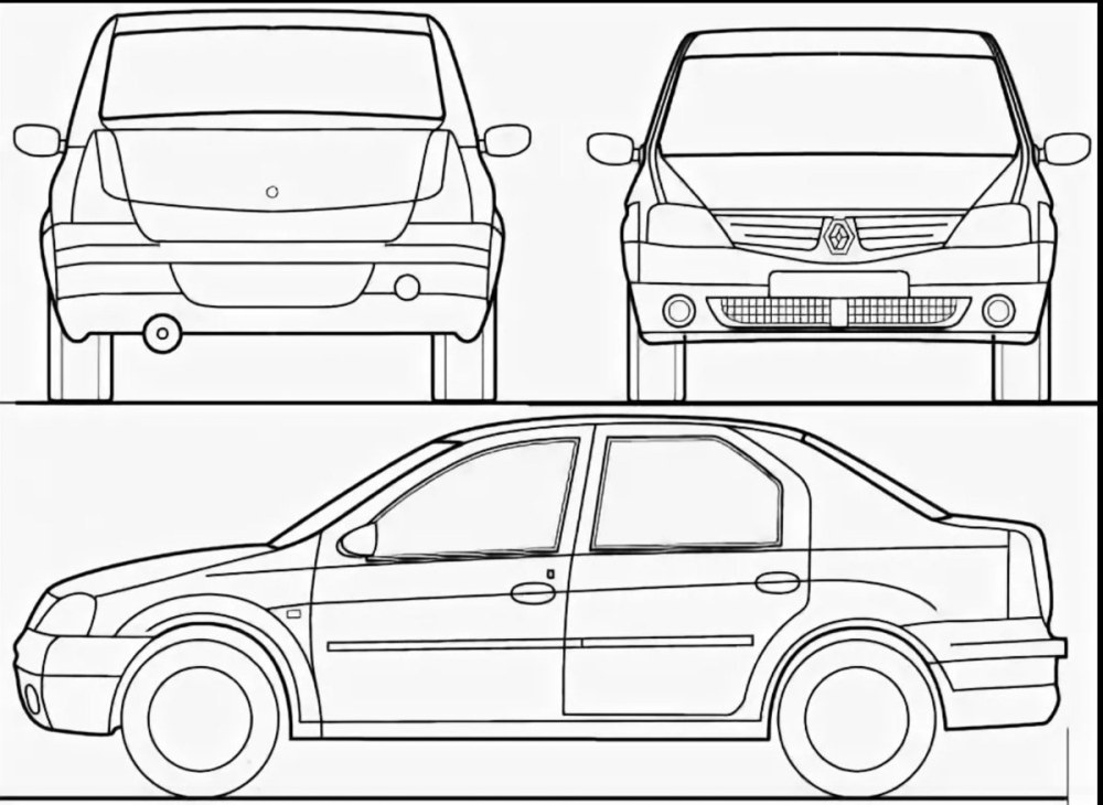 Corps de dessin Renault Logan