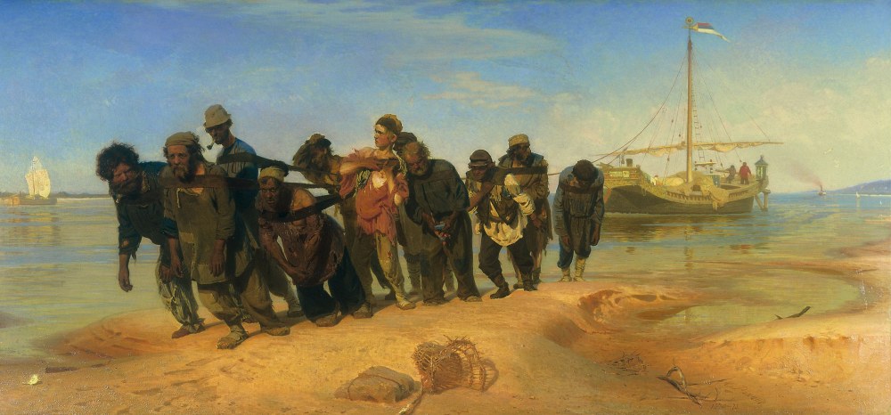 Et E Repin Burlaki sur la Volga