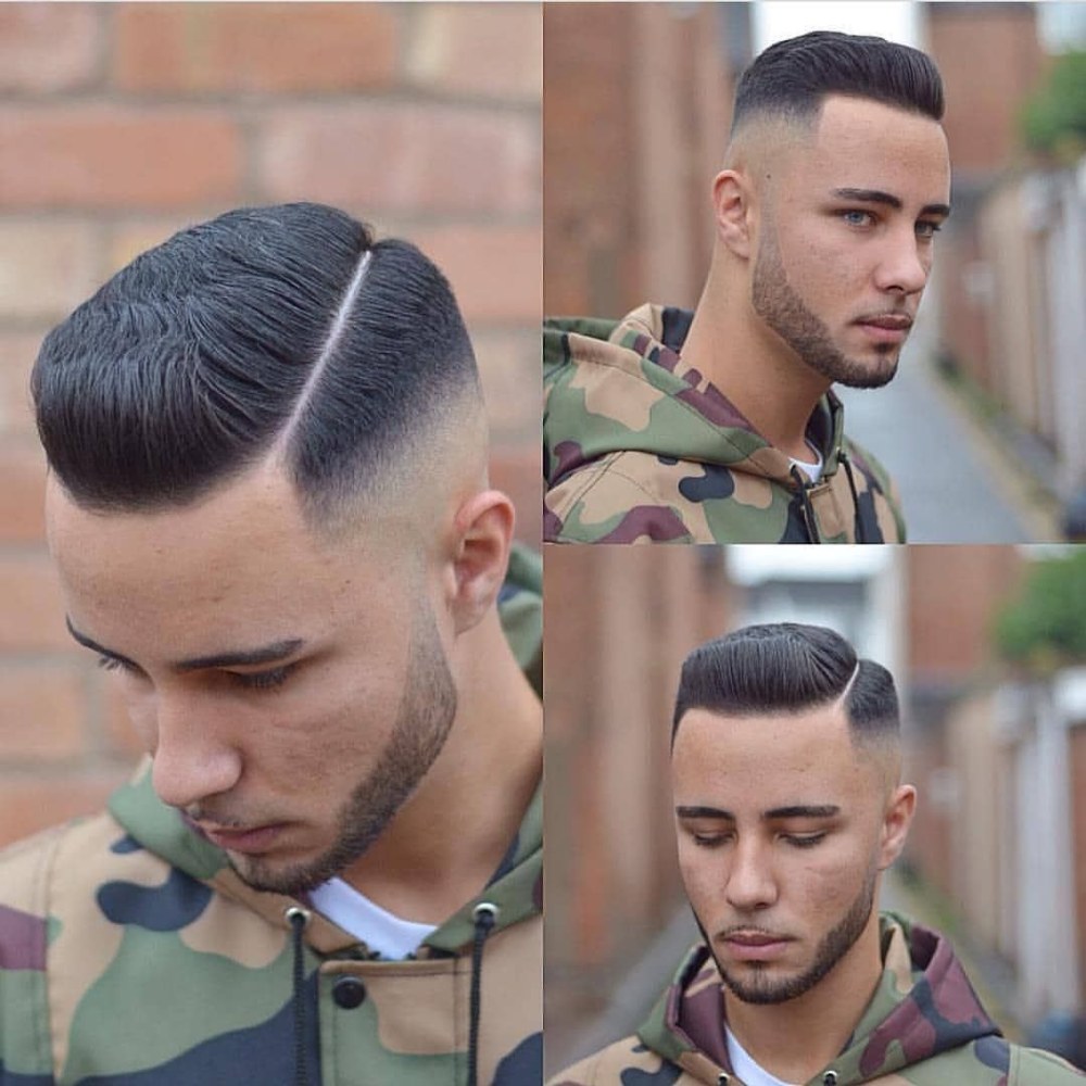 Coupe de cheveux nourrie d'une séparation