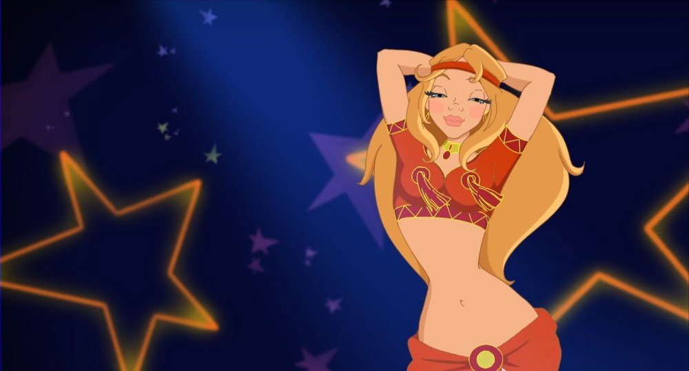 Sabrina Chilling Naked Cartoon