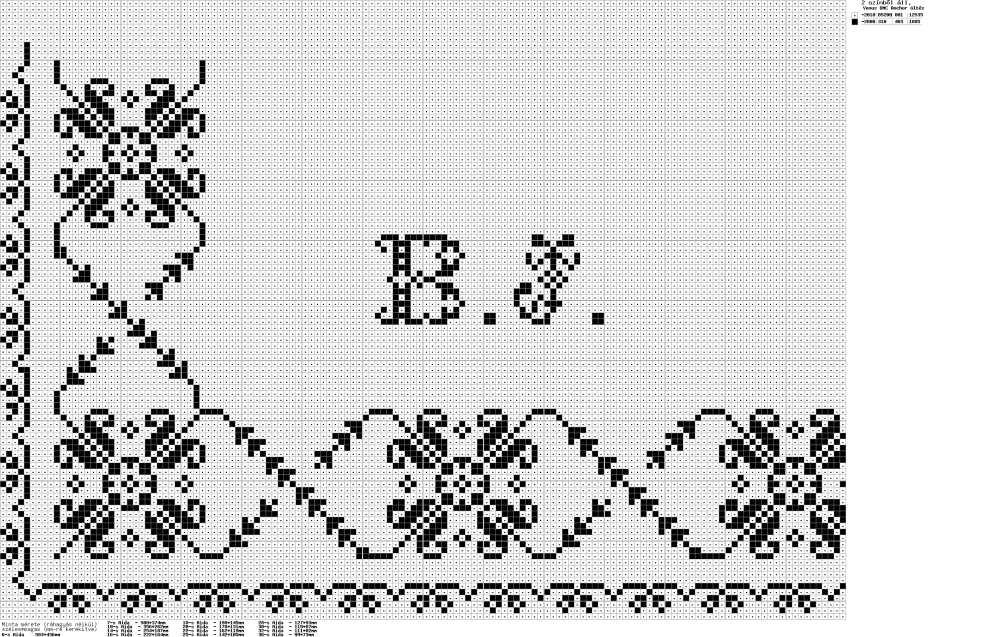 Broderie monochrome pour la cuisine