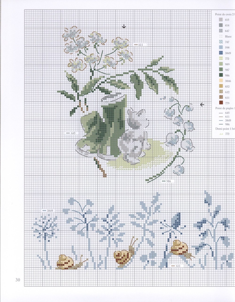 La broderie de la croix de libellule
