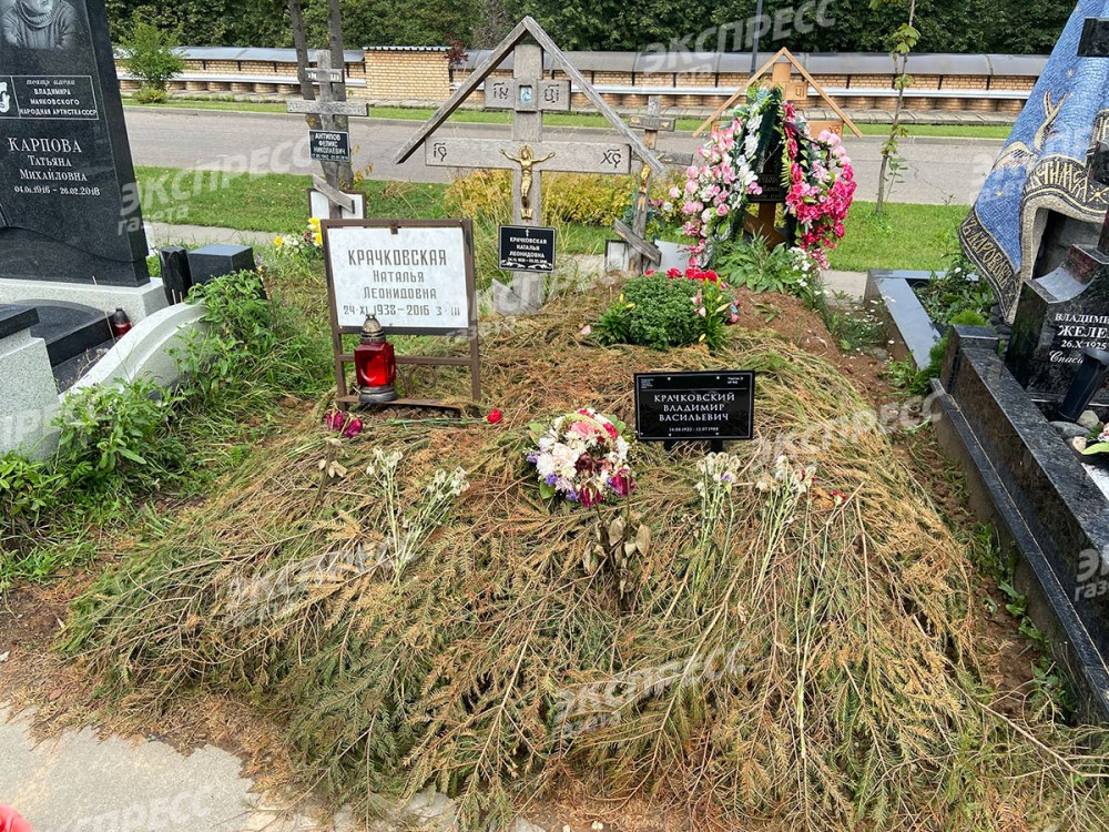 Natalia Krachkovskaya dans le cimetière
