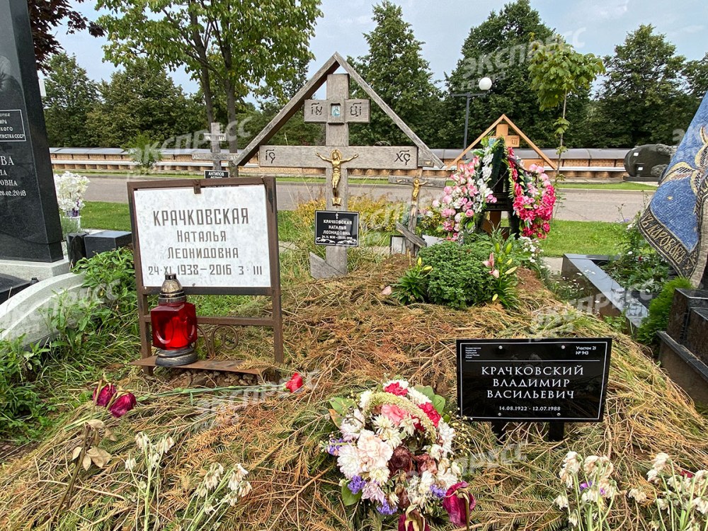 Grave de Krachkovskaya au cimetière de Troekurovsky