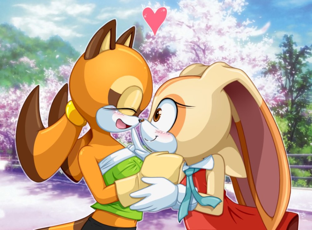Amy et vanille de Sonic