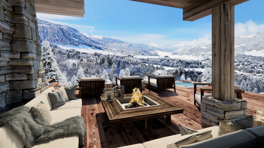 Chalet dans les Alpes françaises