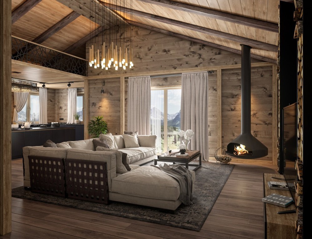 Intérieur néo-chalet