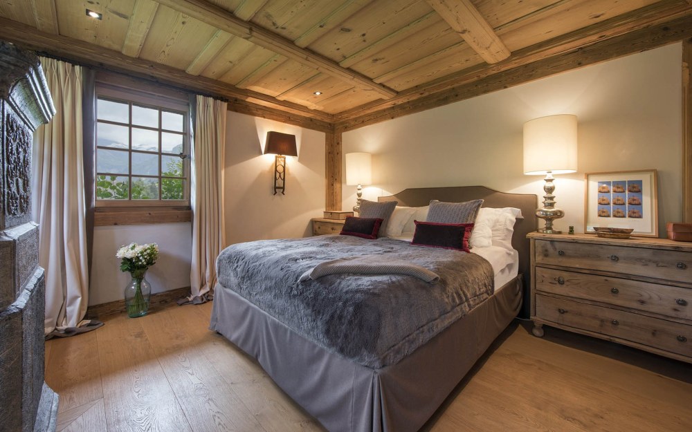 La chambre est néo chalet