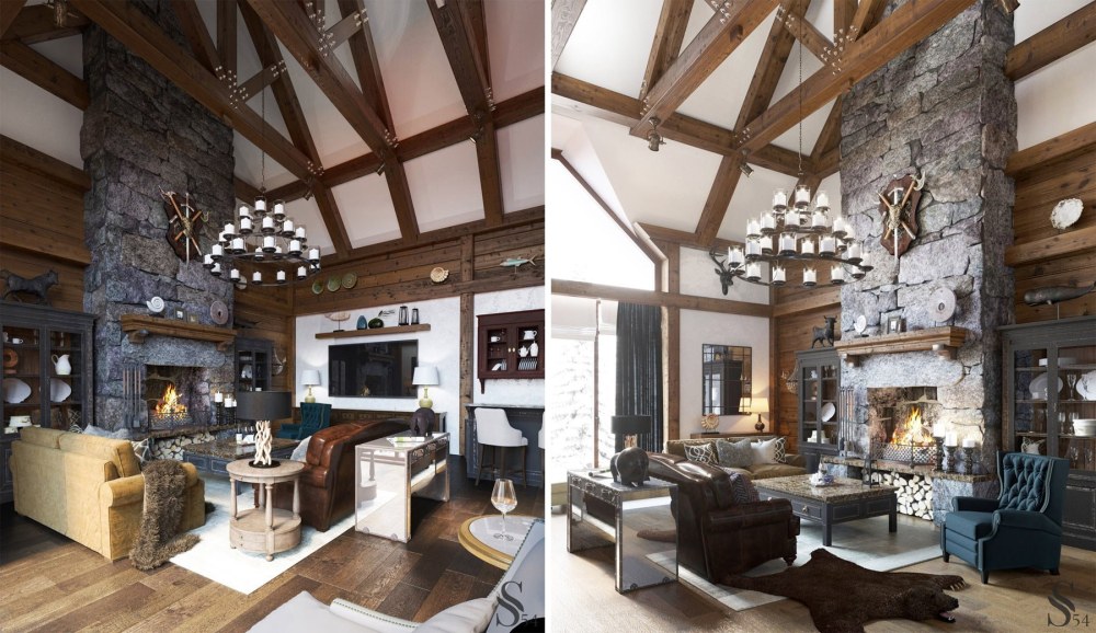 Intérieur du chalet autrichien