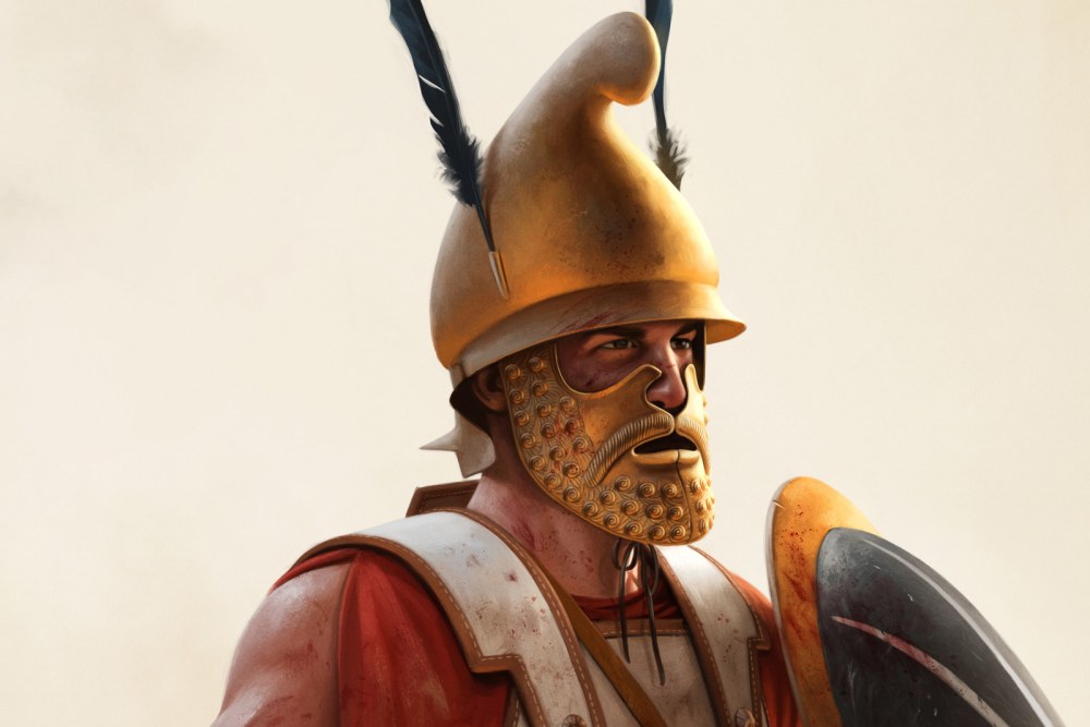 Casque du hoplite macédonien