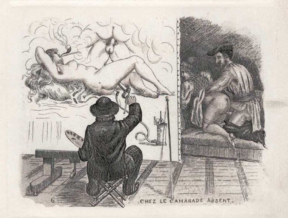 Image d'une pipe en peinture