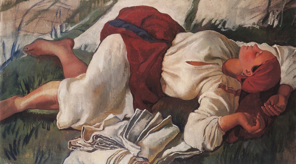 Serebryakova Sleeping Pceasant femme 1917