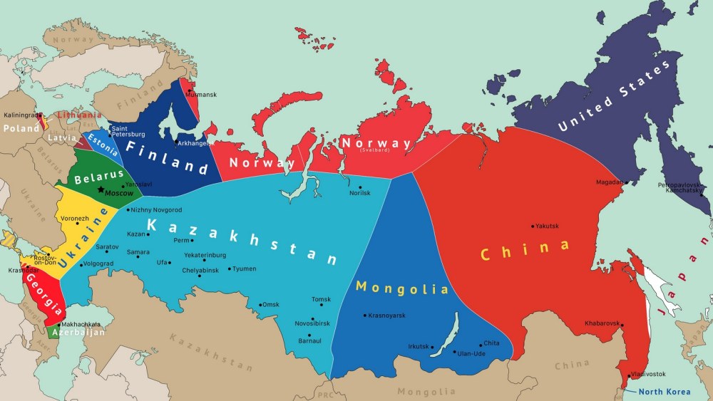 Carte d'effondrement russe 2022