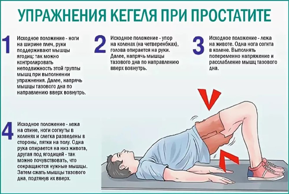 Gymnastique avec complexe de prostatite des exercices de Kegel