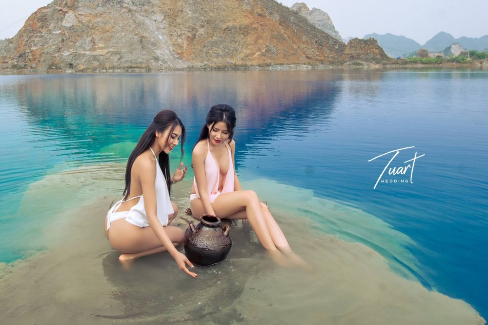 Filles vietnamiennes sur la plage