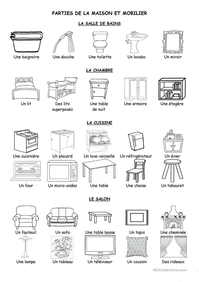 Tâches d'exercice de La Maison