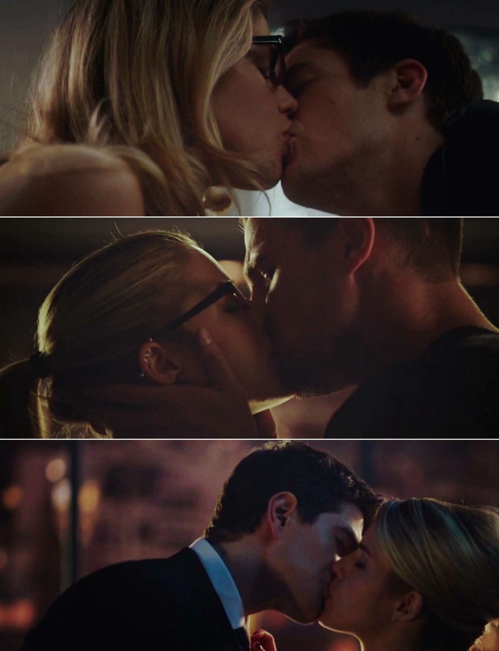 Oliver Kuin et Felicity Smok s'embrasse