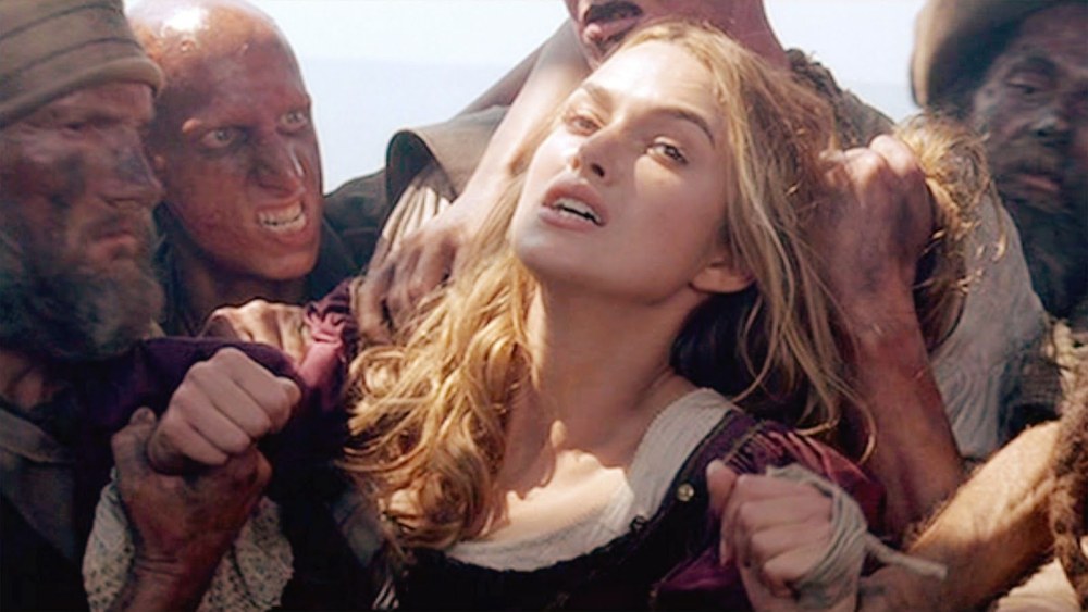 Femmes nues sur un navire de pirate