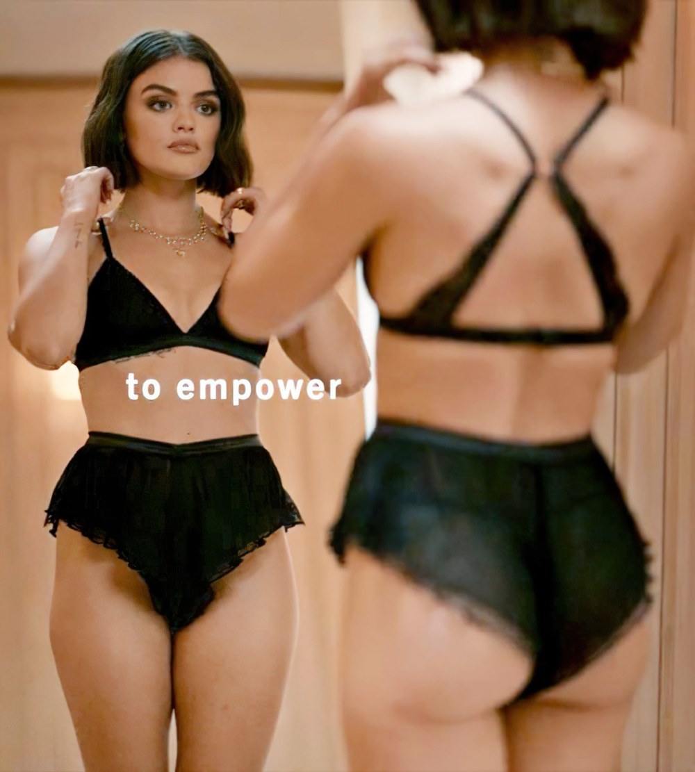 Lucy Hale volé. Analyl. Popa