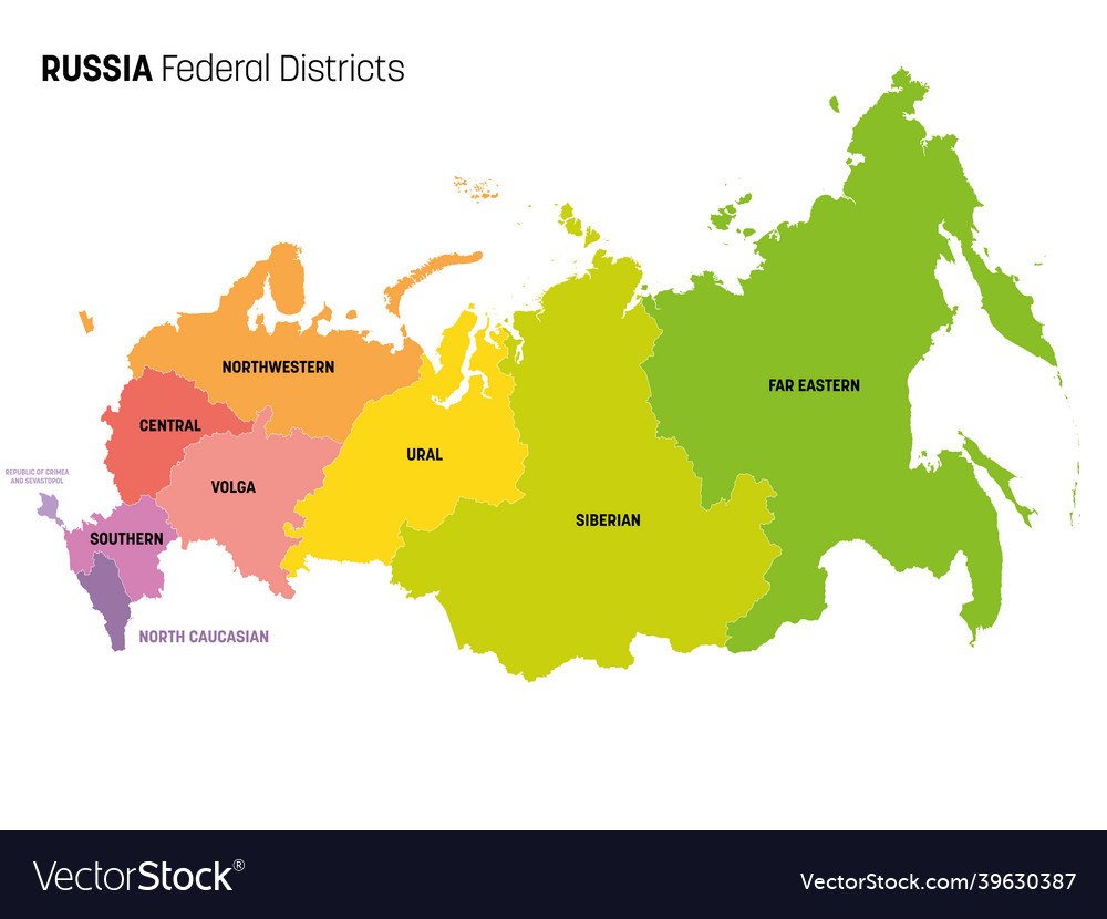 Carte du fédéral russe