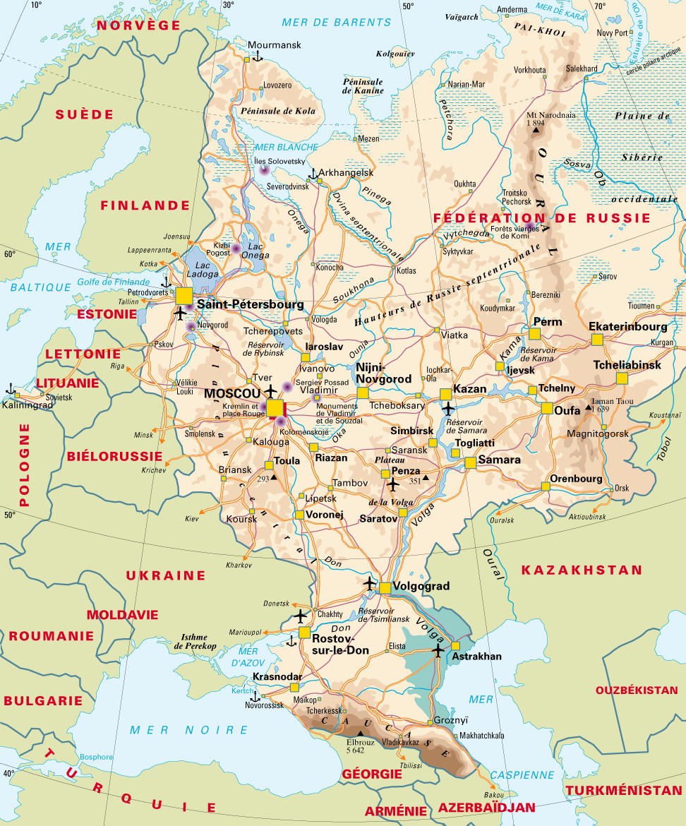 Kotlas sur la carte du monde